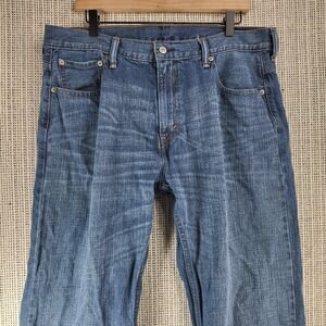 Levis 569 Jeans Mens 36x32 Blue Denim Relaxed Straight Fit Medium Wash Pants